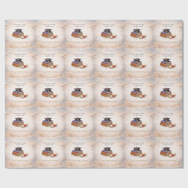 Papel de Embrulho para Presente de Formatura (Aberto)
