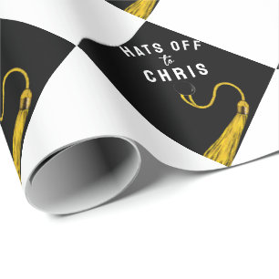 Papel de embrulho para presente de formatura perso