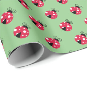 Papel de embrulho para presente de Lady Bug