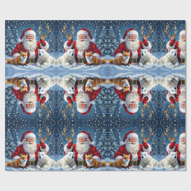 Papel de embrulho para presente de Natal de luxo (Aberto)