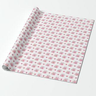 Papel de embrulho para presente do Dia dos Namorad
