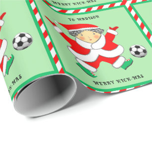 Papel de embrulho para presentes no Natal das rapa