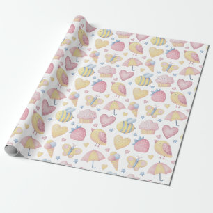 Papel de embrulho para temas bebês