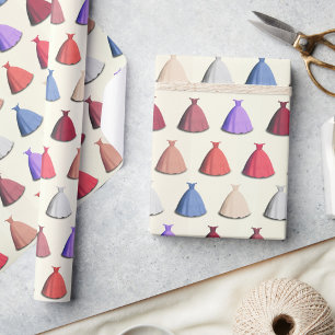 Papel de embrulho para vestido de debutante Quince