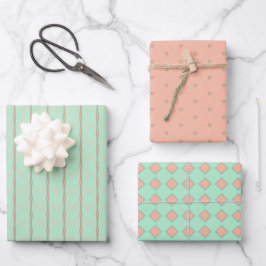 Papel de embrulho Pastéis Caprichosos Conjunto de 