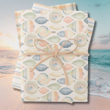 Papel de embrulho pastel para o litoral e ocasiões