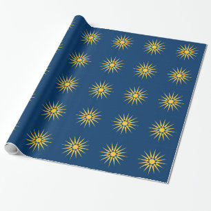 Papel de embrulho patriótico com a bandeira da Mac