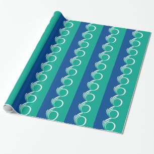 Papel de embrulho patriótico com a bandeira de Ott