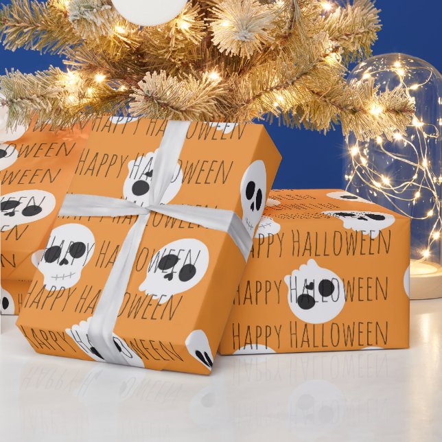 Papel de embrulho personalizado de Halloween com c (Feriados)