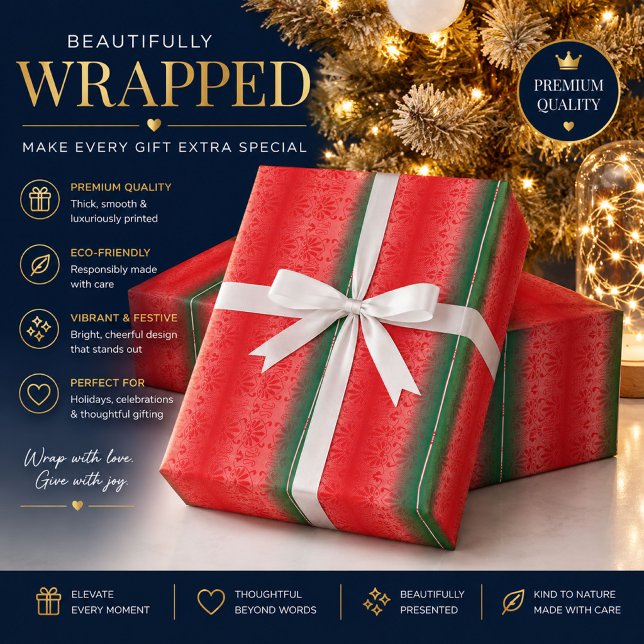 Papel de embrulho personalizado de Natal (Criador carregado)