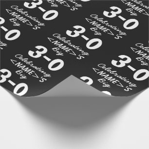 Papel de embrulho personalizado do aniversário de