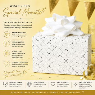 Papel de embrulho personalizado minimalista