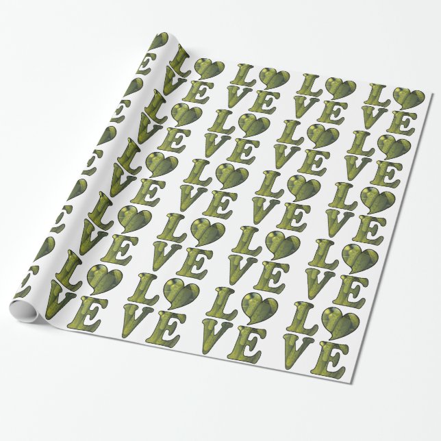 Papel de embrulho Pickle LOVE (Desenrolado)