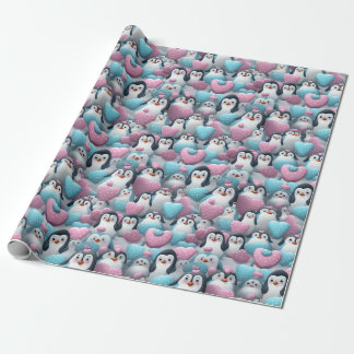 Papel de embrulho - Pinguins do Orgulho Transgêner