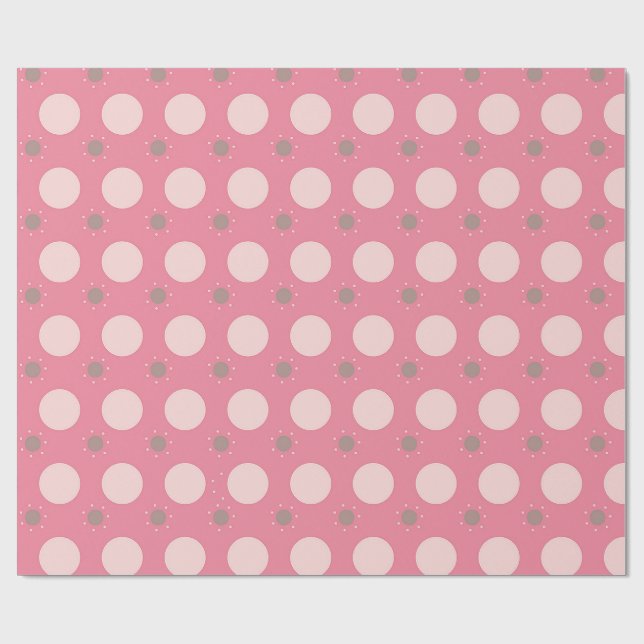 Papel de embrulho Pink pika Dot (Aberto)