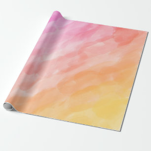 Papel de embrulho pintado com cores pastéis em aqu