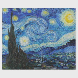 Papel de embrulho pintura Noite Estrelada