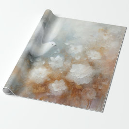 Papel de Embrulho Pombo de Casamento