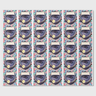 Papel de embrulho presente Lua Celestial 