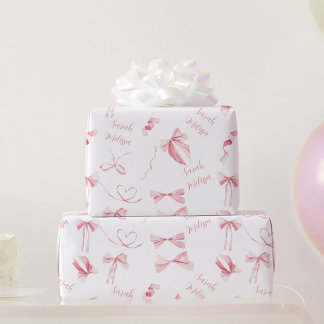 Papel de embrulho presente Nome Personalizado Coqu