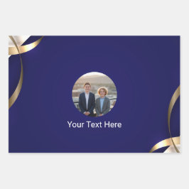 Papel de embrulho presente personalizado azul real
