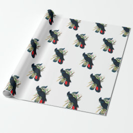 Papel de embrulho preto do Cockatoo