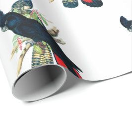 Papel de embrulho preto do Cockatoo