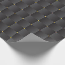 Papel de embrulho preto Dourado de luxo