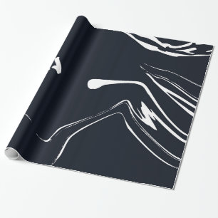 Papel de embrulho preto e branco com textura de má