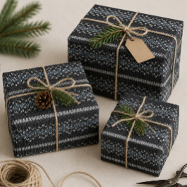 Papel de embrulho preto e cinza com padrão de malh