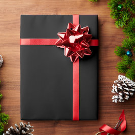 Papel de embrulho preto sólido