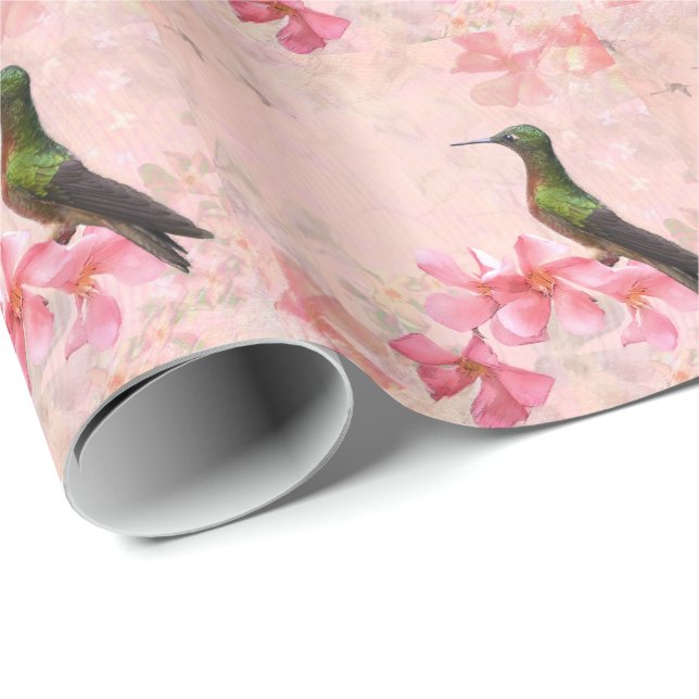 Papel de embrulho Primavera Rosa (Ponta do rolo)