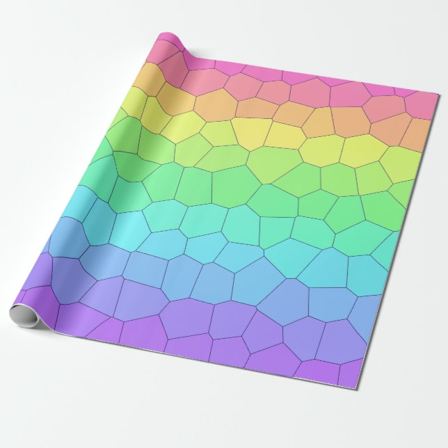 Papel de embrulho Rainbow Geometrics (Desenrolado)