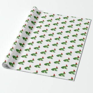 Papel de embrulho Rãs de Natal