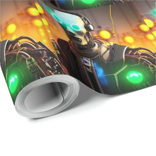 Papel de embrulho robô 2 mate