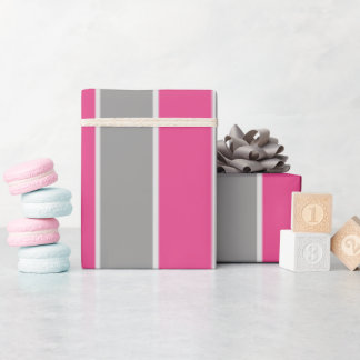 Papel de embrulho rosa e prata