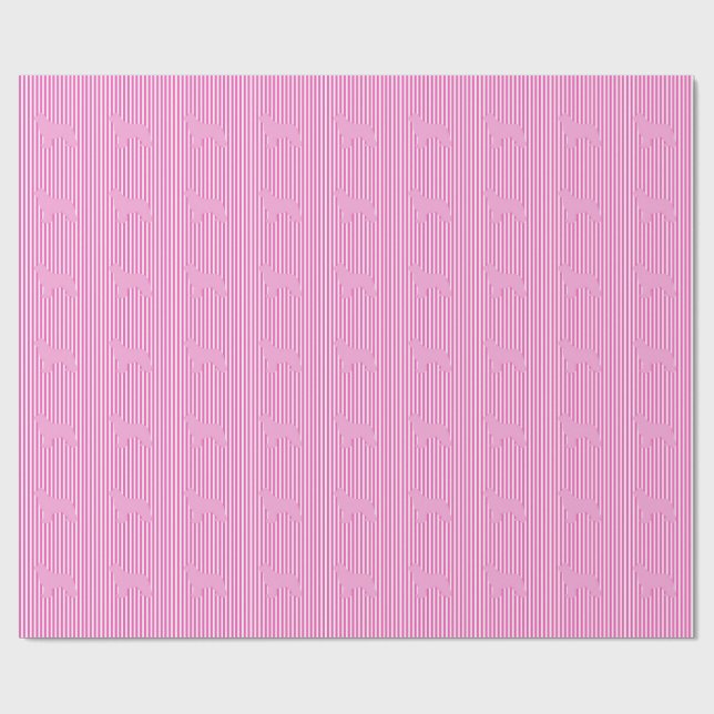 Papel de embrulho rosa para presente de cão Terra  (Aberto)