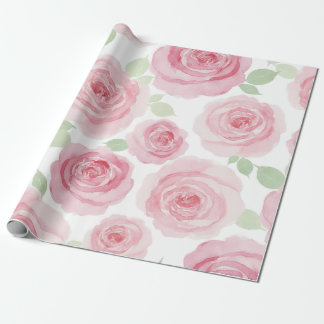 Papel de embrulho Rosa Romântica