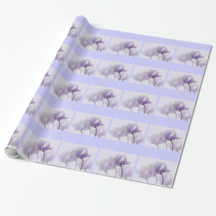 Papel de embrulho Rosa Roxa