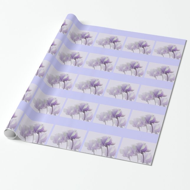 Papel de embrulho Rosa Roxa (Desenrolado)