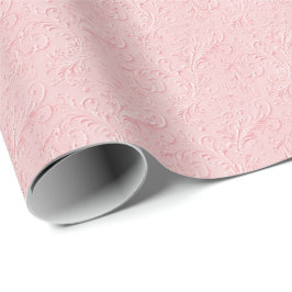 Papel de embrulho rosa vintage Coquette