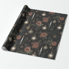Papel de embrulho – Rosas Carmesim, Ornamentos Dou