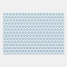 Papel de embrulho Royal Blue Little Prince Crown B