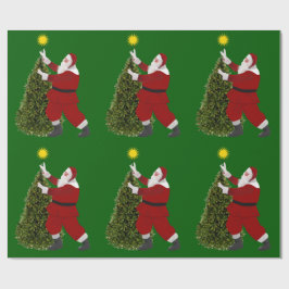 Papel de embrulho Santa Star's The Tree