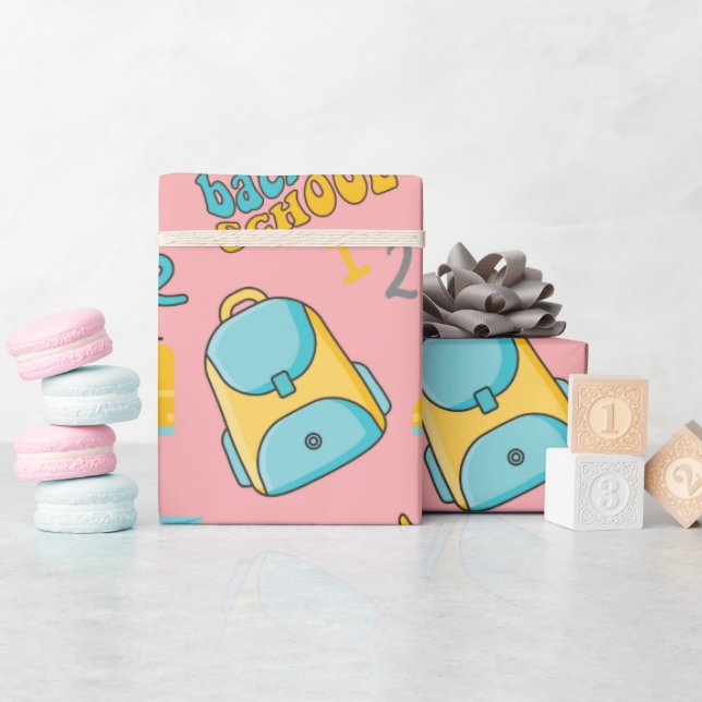 Papel de embrulho sem costura: Cartaz de avião em  (Chá de bebê)