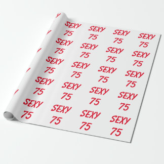 Papel de embrulho sexy para 75º aniversário