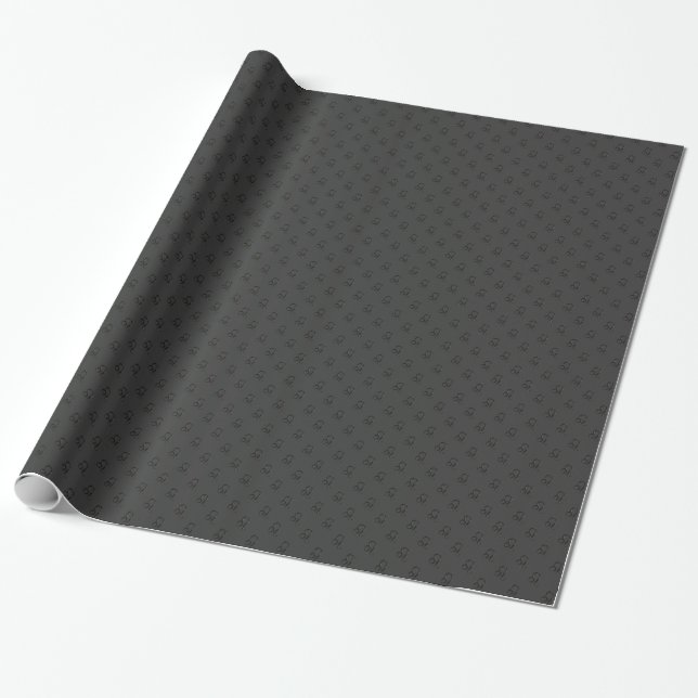 Papel de embrulho Símbolo de Leão Onyx (Desenrolado)