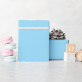 Papel de embrulho sólido Baby Blue em rolo