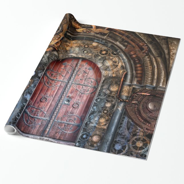 Papel de embrulho Steampunk 17 (Desenrolado)