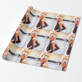 papel de embrulho - Sunset Beach Girl